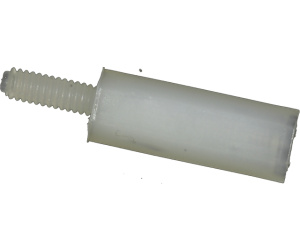 Nylon spacer M2 12 mm, 100 pcs.