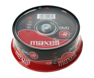Maxell DVD-R 16x, 4.7GB 25 kom spindle