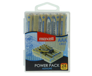 Maxell alkalne baterije LR-3/AAA, 24 komada, box
