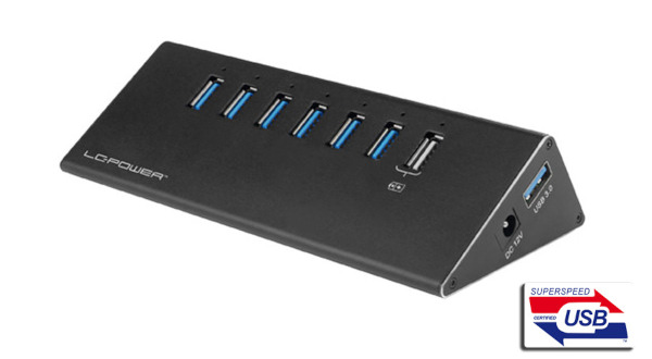 LC-Power 7x USB 3.0 hub + strujni adapt